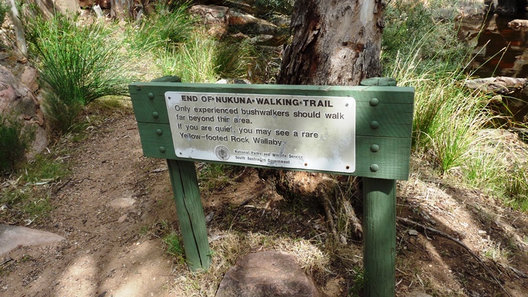 Ende des Trails f&uuml;r "Spazierg&auml;nger"